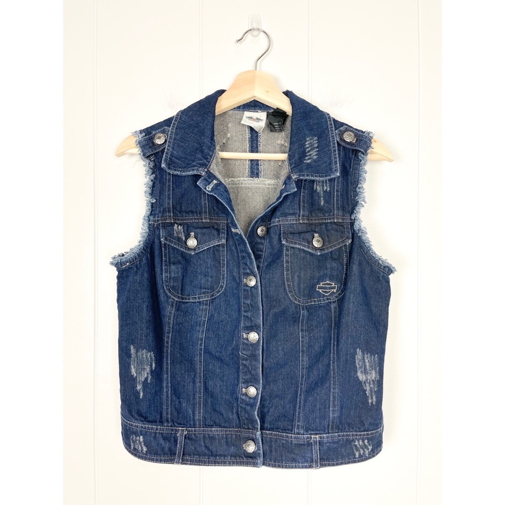 Harley-Davidson | Americana Frayed Denim Vest